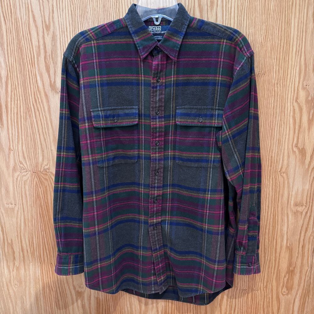 Vintage 1990s Tommy Hilfiger Flannel Cotton Soft Heavy M
